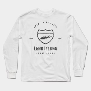 495 Collection text Long Sleeve T-Shirt